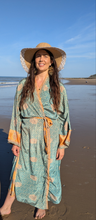 Load image into Gallery viewer, JASMINE Upcycled Sari Kimono
