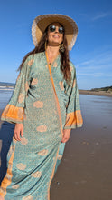 Load image into Gallery viewer, JASMINE Upcycled Sari Kimono
