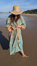 Load image into Gallery viewer, JASMINE Upcycled Sari Kimono
