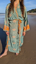 Load image into Gallery viewer, JASMINE Upcycled Sari Kimono
