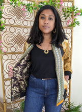 Load image into Gallery viewer, MAHAL Upcycled Sari Reversible Bomber
