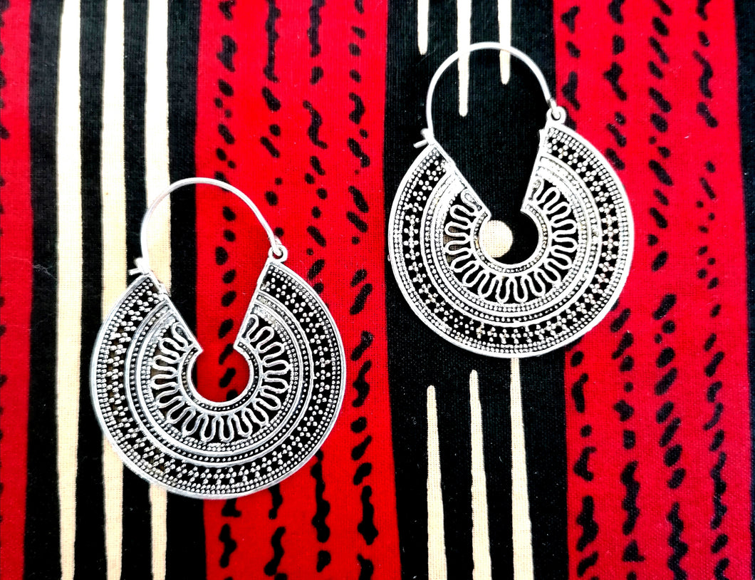 Tribal Coin Earrings