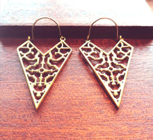 Load image into Gallery viewer, CIRCUIT Triangle Earrings
