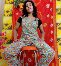 Load image into Gallery viewer, SACRIAL Block Print Dungarees
