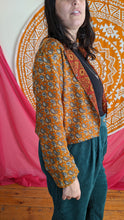 Load image into Gallery viewer, ROSA Antique Reversible Upcycled Sari Jacket
