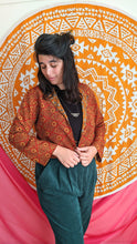 Load image into Gallery viewer, ROSA Antique Reversible Upcycled Sari Jacket
